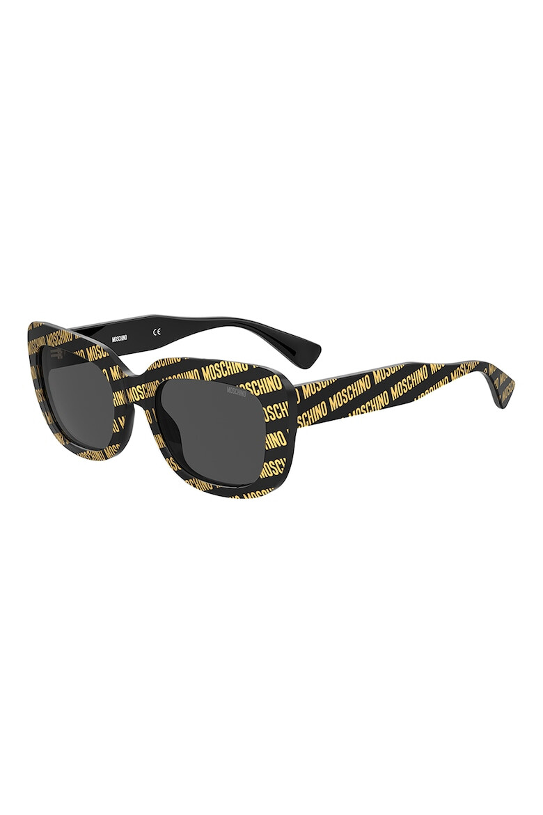 Moschino Love Ochelari de soare dreptunghiulari cu model logo - Pled.ro