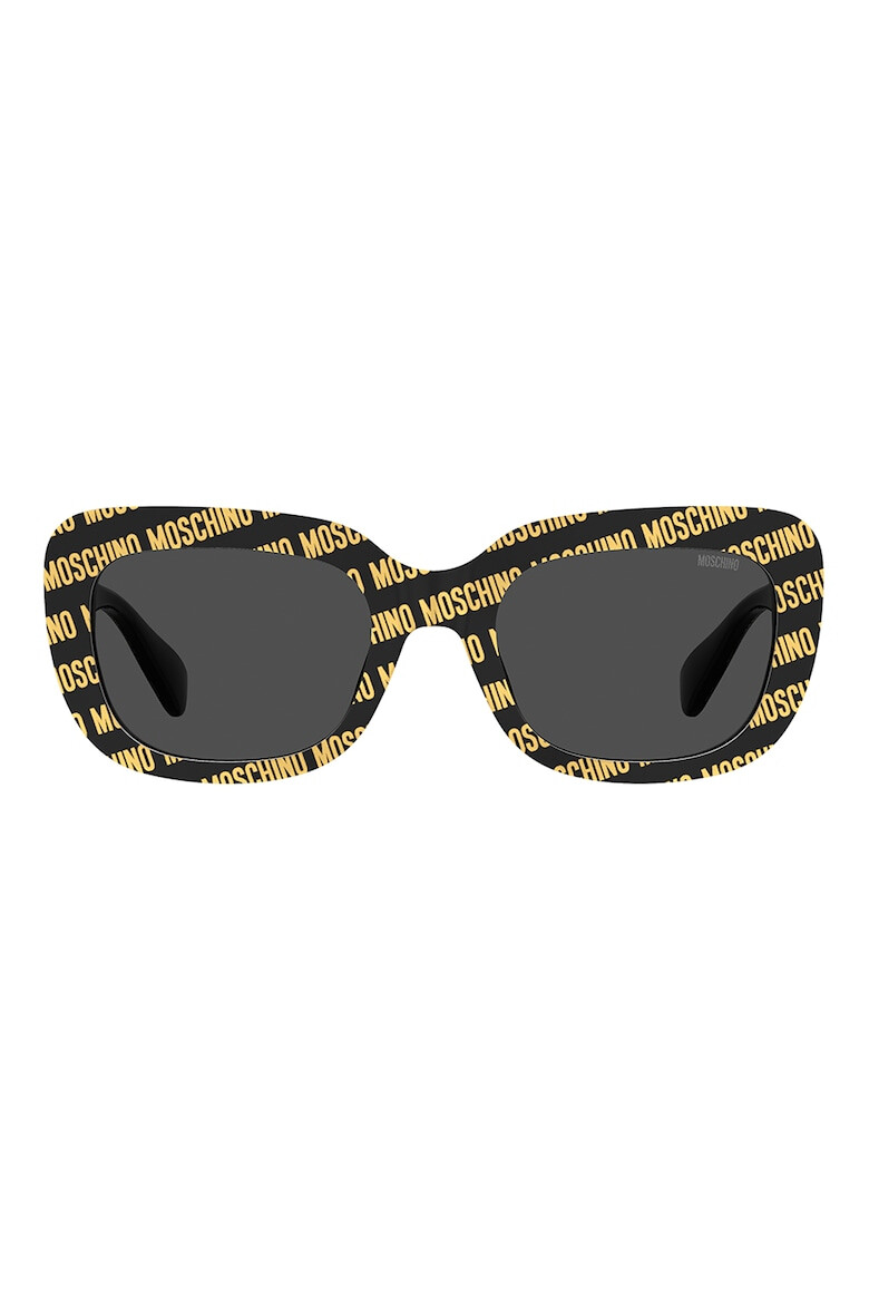 Moschino Love Ochelari de soare dreptunghiulari cu model logo - Pled.ro