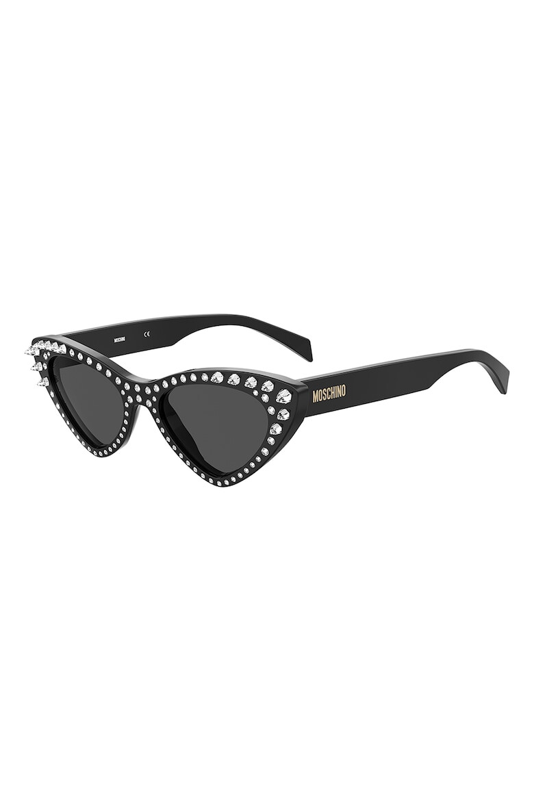 Moschino Ochelari de soare cat-eye cu aplicatii cu strasuri - Pled.ro