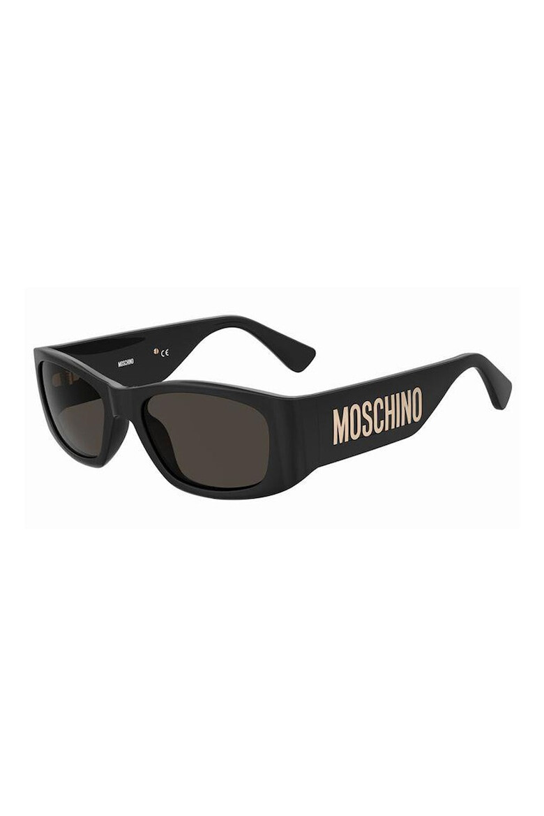 Moschino Ochelari de soare dreptunghiulari cu logo - Pled.ro