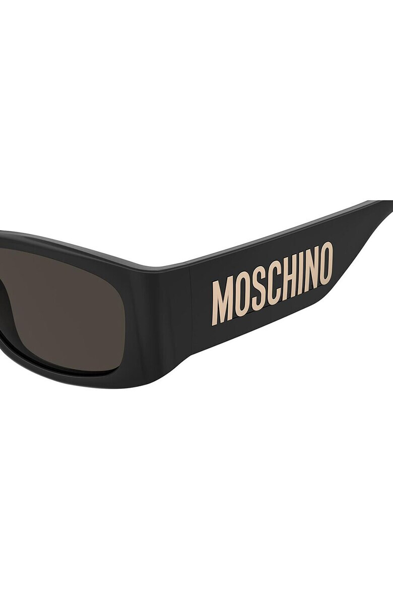 Moschino Ochelari de soare dreptunghiulari cu logo - Pled.ro