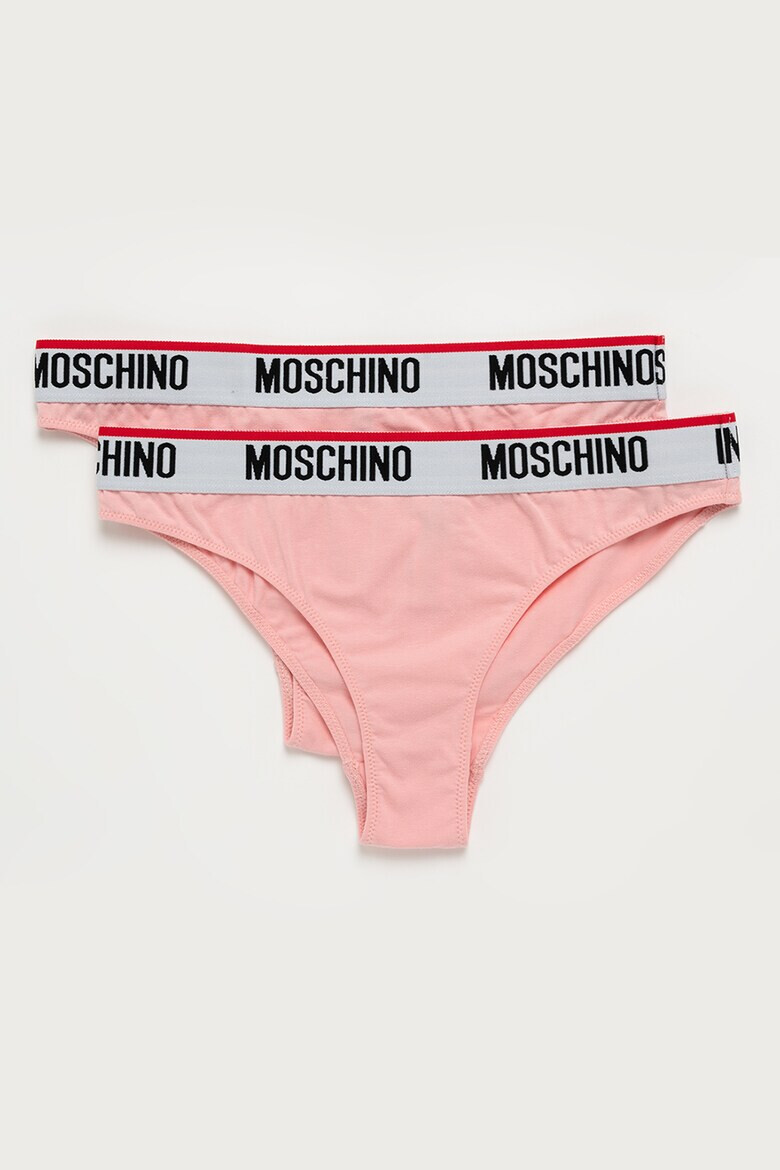 Moschino Set de chiloti brazilieni cu banda elastica logo in talie - 2 perechi - Pled.ro