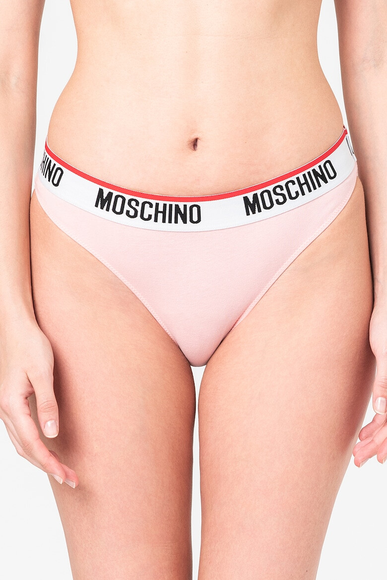 Moschino Set de chiloti brazilieni cu banda elastica logo in talie - 2 perechi - Pled.ro