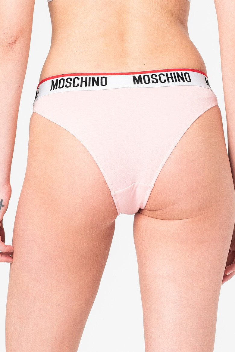 Moschino Set de chiloti brazilieni cu banda elastica logo in talie - 2 perechi - Pled.ro