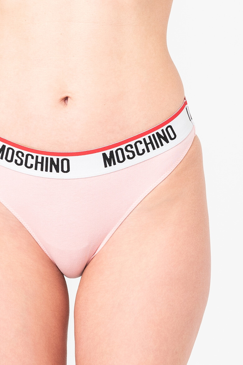 Moschino Set de chiloti brazilieni cu banda elastica logo in talie - 2 perechi - Pled.ro