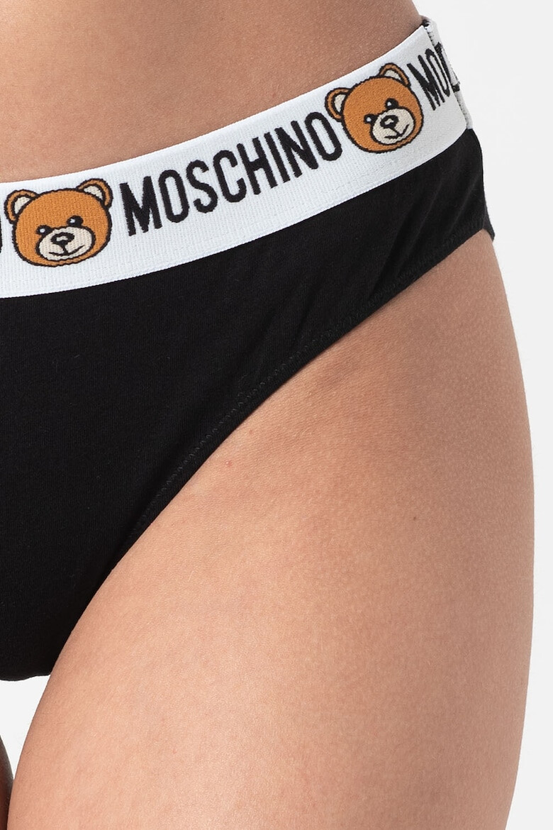 Moschino Set de chiloti brazilieni cu banda logo in talie - 2 perechi - Pled.ro