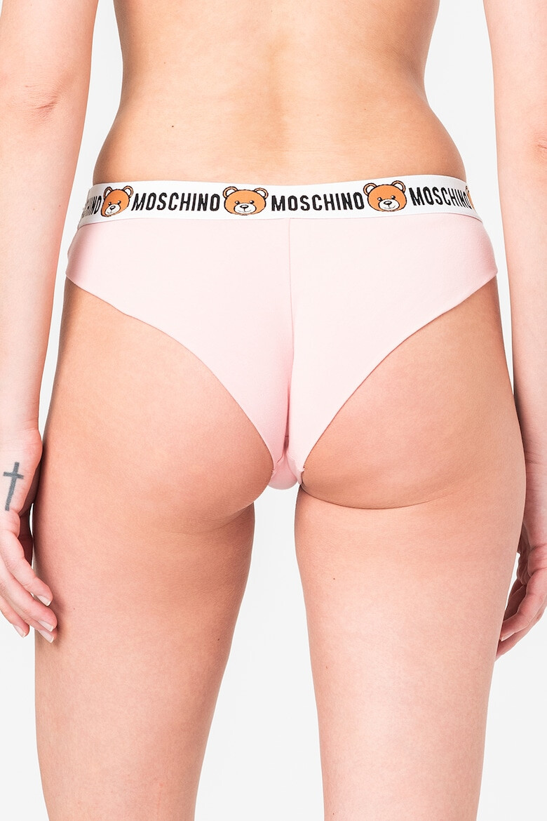 Moschino Set de chiloti brazilieni cu banda logo in talie - 2 perechi - Pled.ro