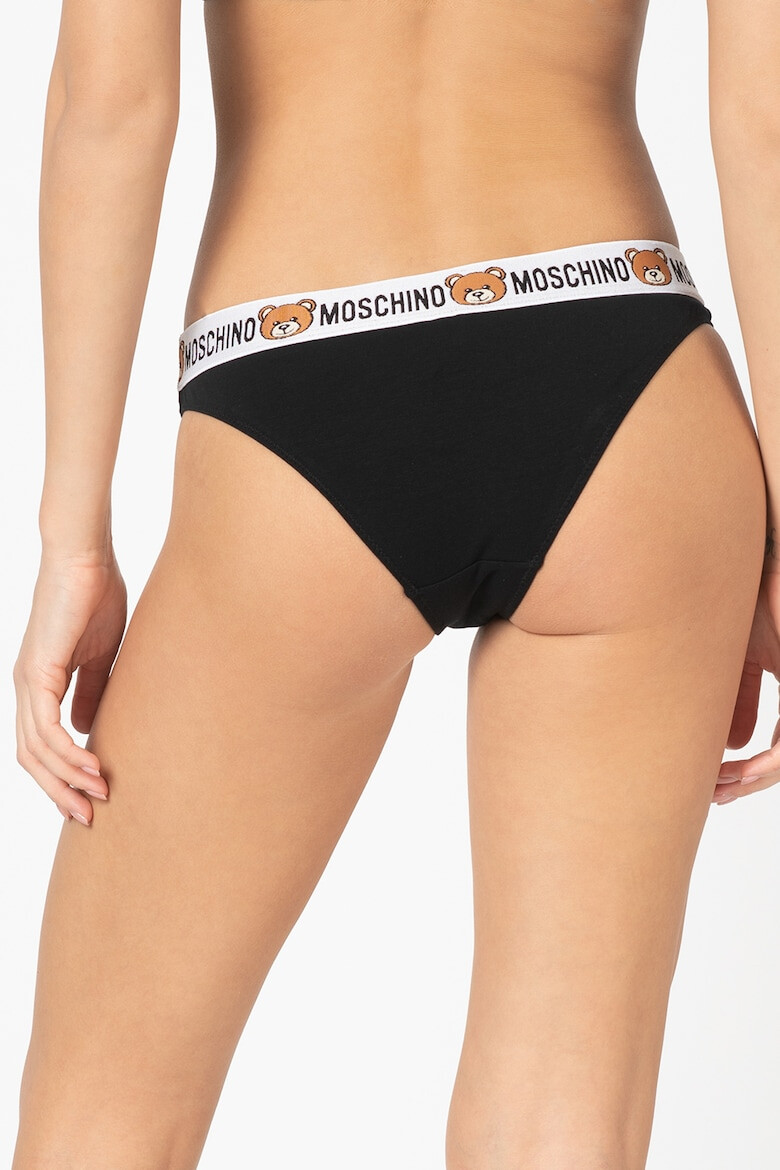 Moschino Set de chiloti cu banda elastica cu logo in talie - 2 perechi - Pled.ro