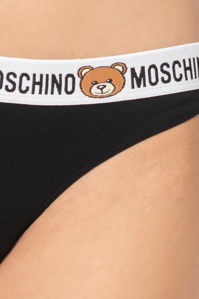 Moschino Set de chiloti cu banda elastica cu logo in talie - 2 perechi - Pled.ro