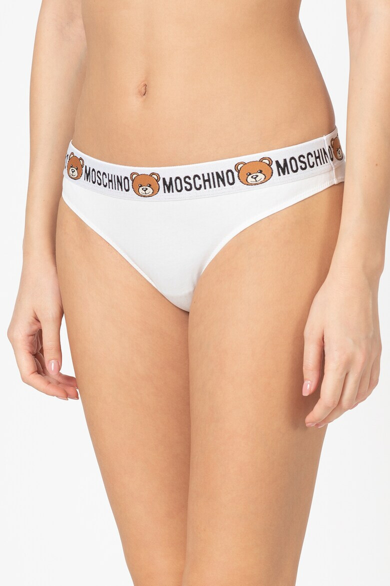 Moschino Set de chiloti cu banda elastica cu logo in talie - 2 perechi - Pled.ro