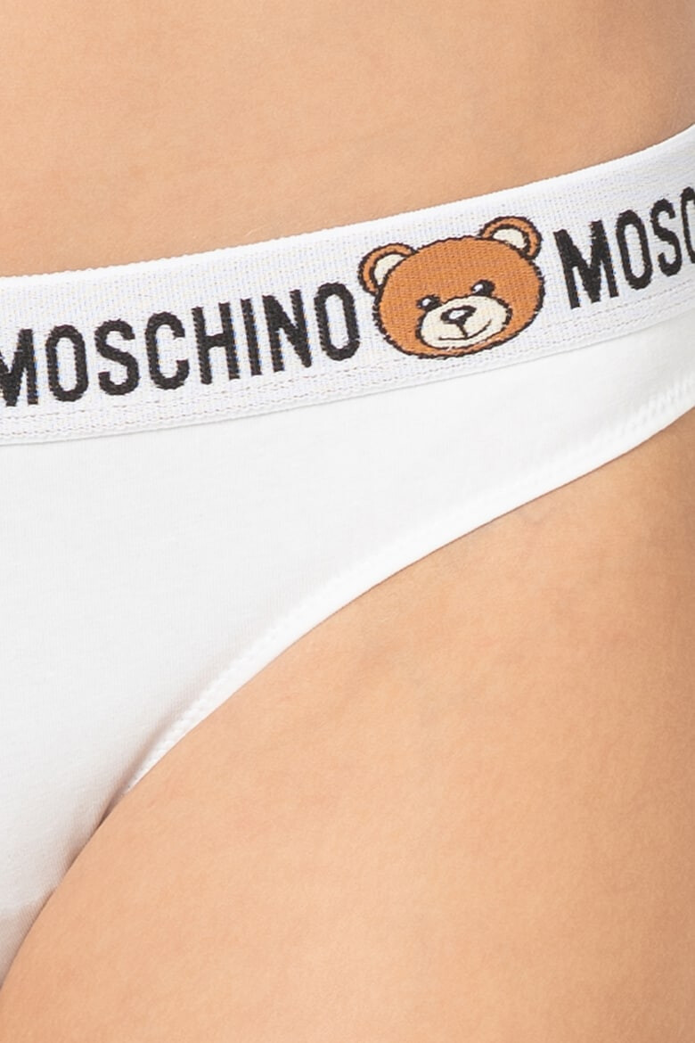 Moschino Set de chiloti cu banda elastica cu logo in talie - 2 perechi - Pled.ro