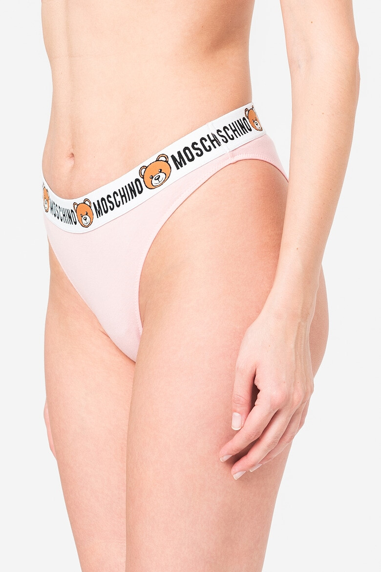 Moschino Set de chiloti cu banda elastica cu logo in talie - 2 perechi - Pled.ro