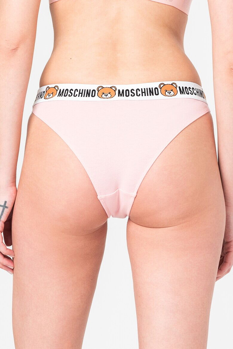 Moschino Set de chiloti cu banda elastica cu logo in talie - 2 perechi - Pled.ro