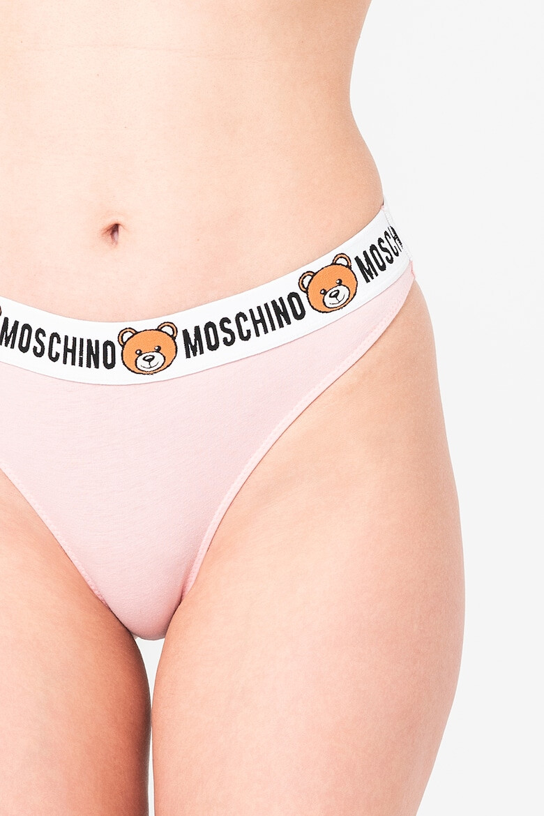 Moschino Set de chiloti cu banda elastica cu logo in talie - 2 perechi - Pled.ro