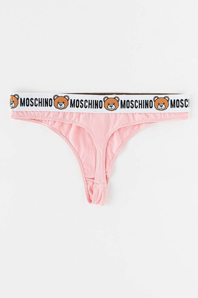 Moschino Set de chiloti tanga cu banda logo in talie - 2 perechi - Pled.ro