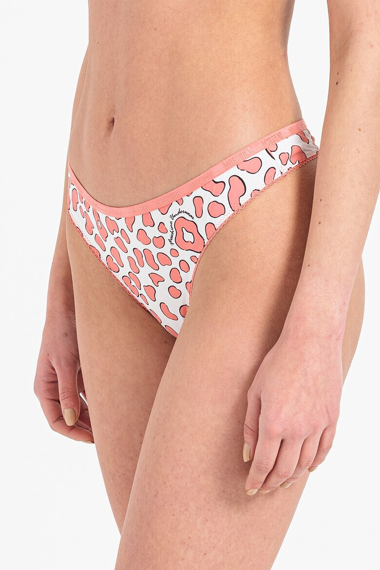 Moschino Set de chiloti tanga cu imprimeu - 3 perechi - Pled.ro