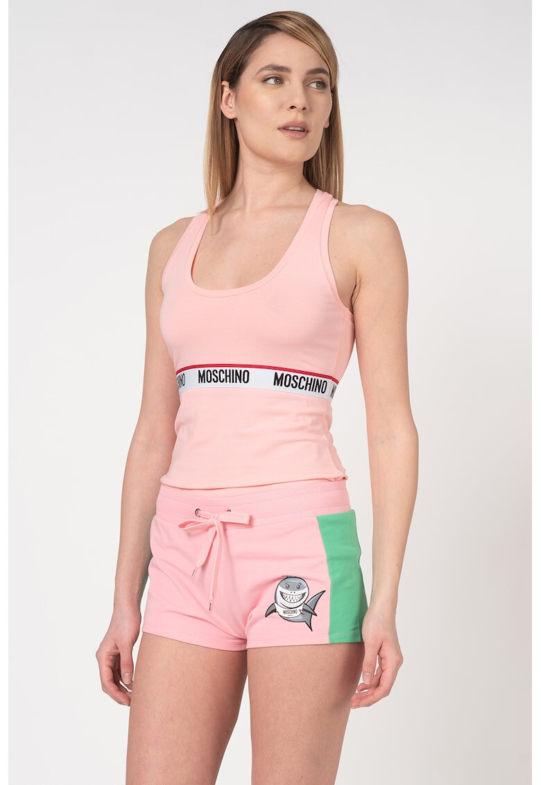 Moschino Top de casa cu garnitura cu logo - Pled.ro