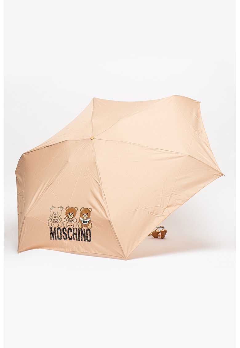 Moschino Umbrela pliabila cu imprimeu logo - Pled.ro