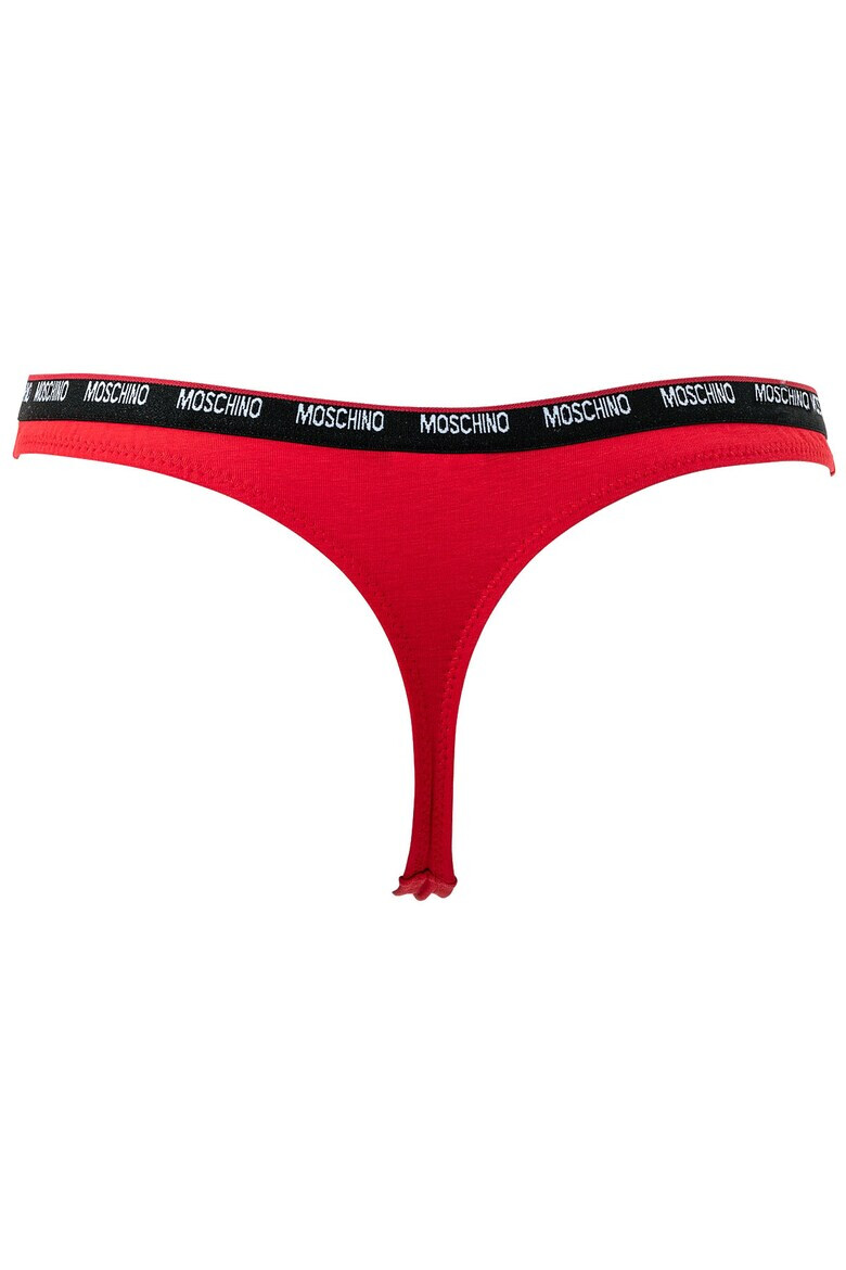 MOSCHINO Underwear Chiloti tanga cu banda logo in talie - Pled.ro