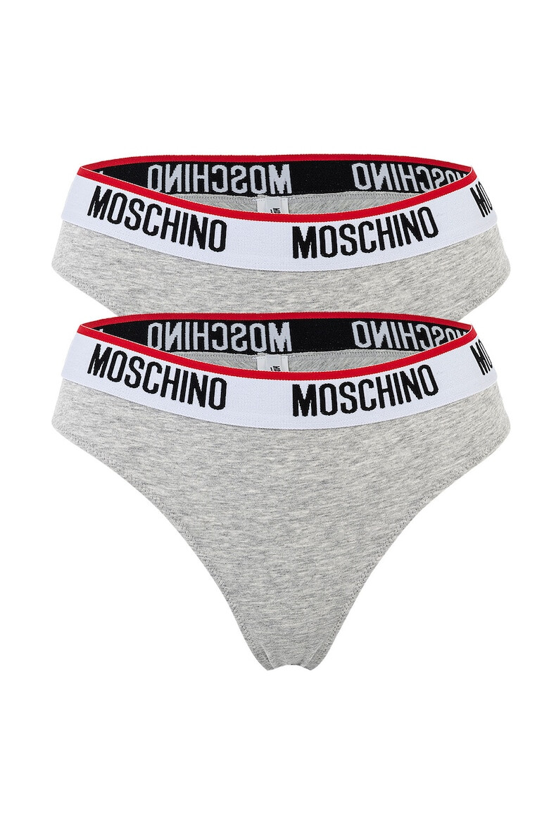 MOSCHINO Underwear Set de chiloti brazilieni din amestec de bumbac - 2 perechi - Pled.ro