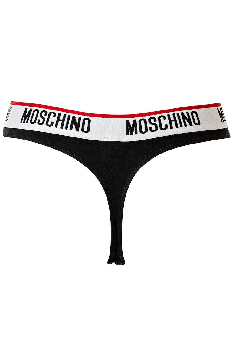 MOSCHINO Underwear Set de chiloti tanga cu banda logo in talie - 2 perechi - Pled.ro