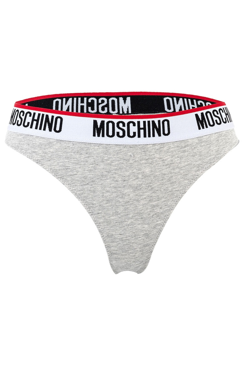 MOSCHINO Underwear Set de chiloti tanga cu banda logo in talie - 2 perechi - Pled.ro