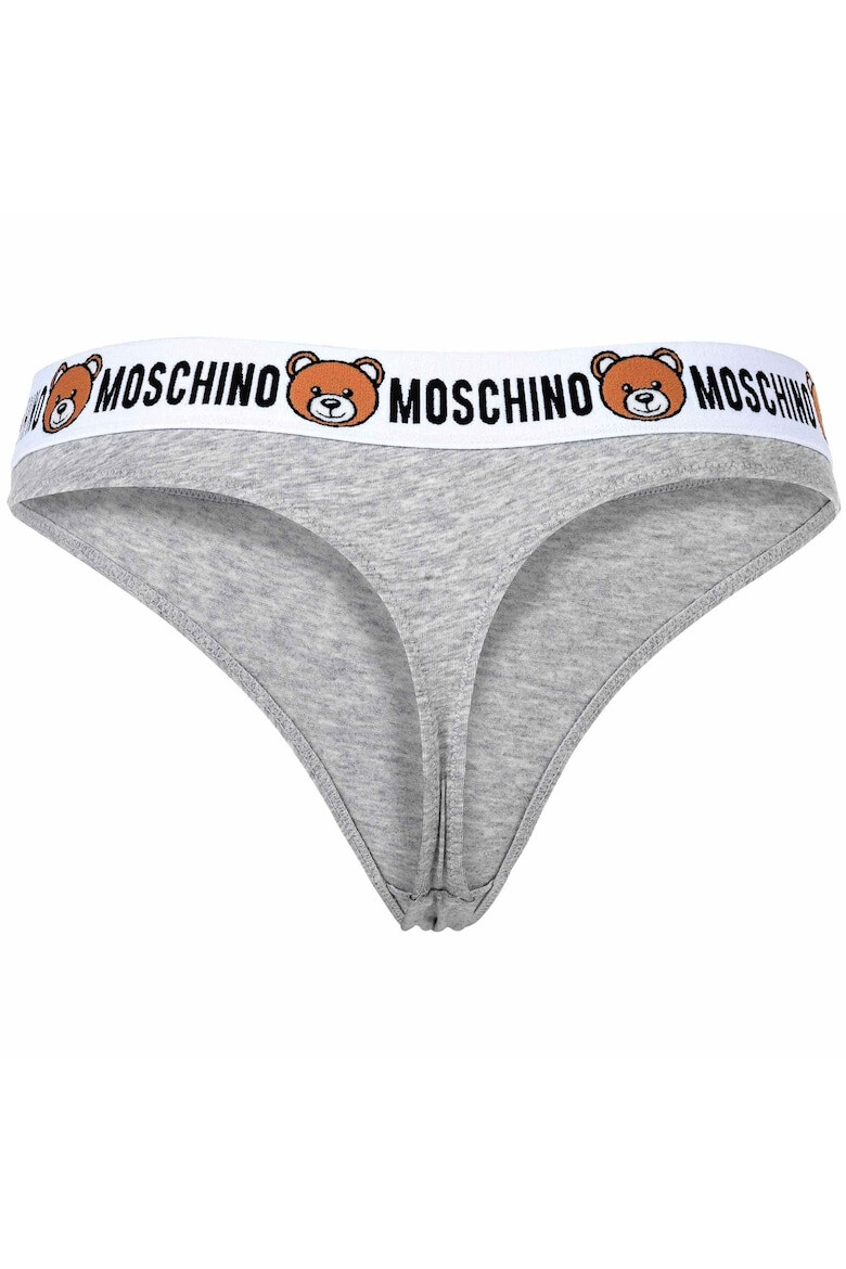 MOSCHINO Underwear Set de chiloti tanga cu banda logo in talie - 2 perechi - Pled.ro