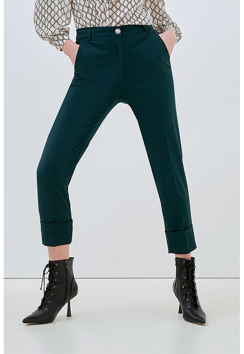 Motivi Pantaloni crop cu buzunare oblice - Pled.ro