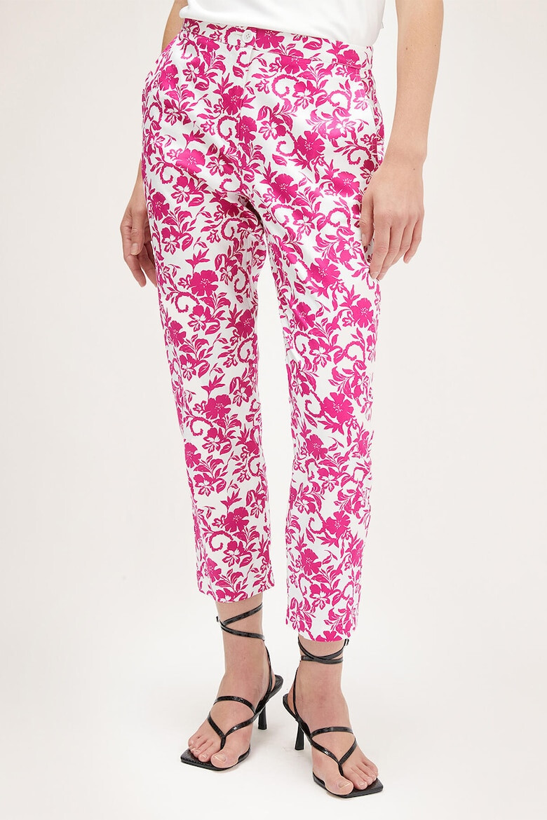 Motivi Pantaloni crop cu model floral - Pled.ro