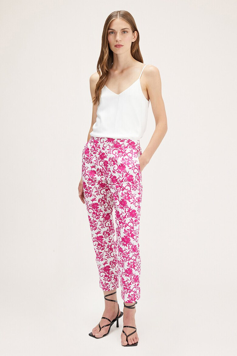 Motivi Pantaloni crop cu model floral - Pled.ro