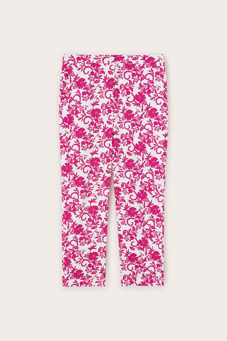 Motivi Pantaloni crop cu model floral - Pled.ro