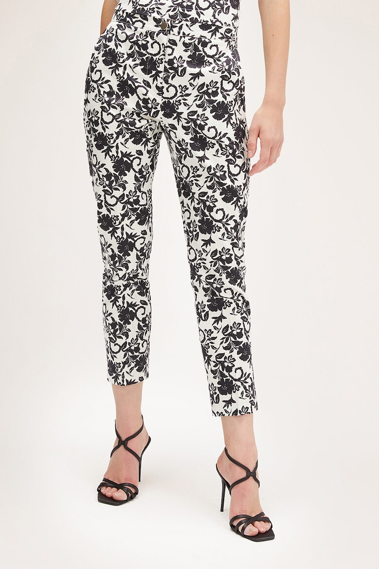 Motivi Pantaloni crop cu model floral - Pled.ro