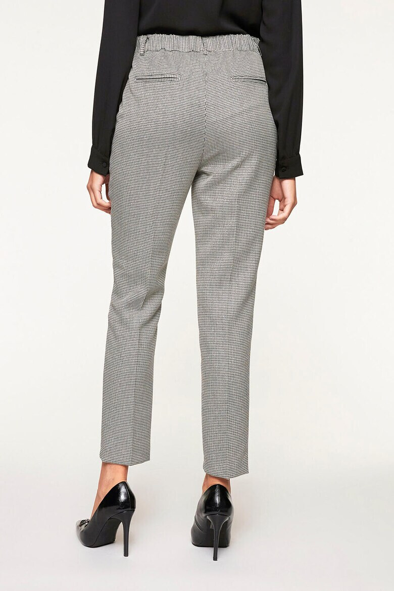 Motivi Pantaloni crop cu model houndstooth - Pled.ro