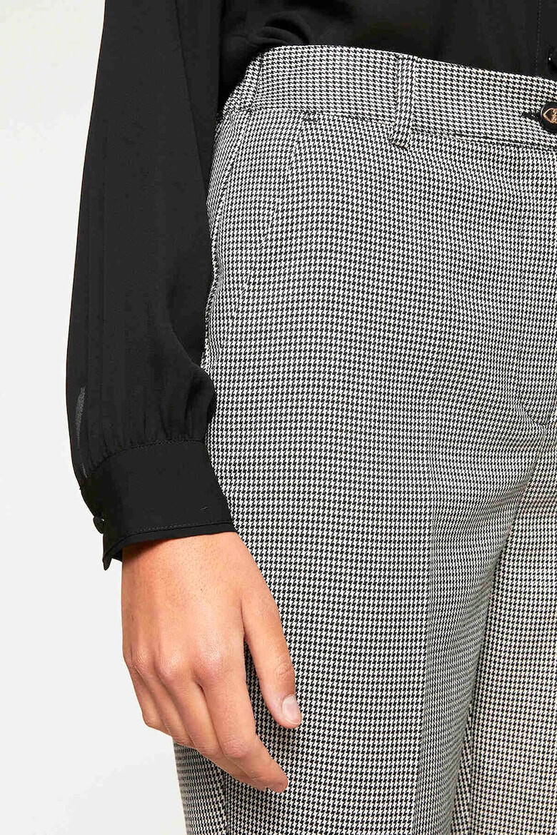 Motivi Pantaloni crop cu model houndstooth - Pled.ro