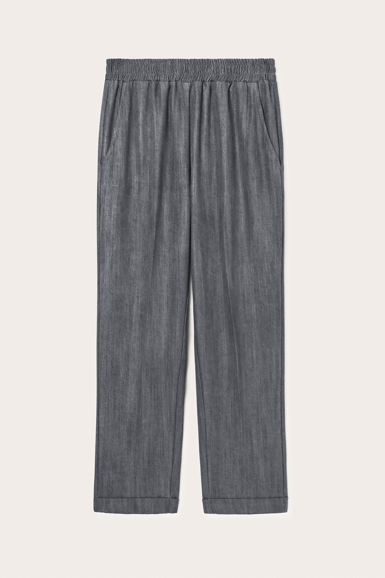 Motivi :Pantaloni crop cu talie elastica - Pled.ro