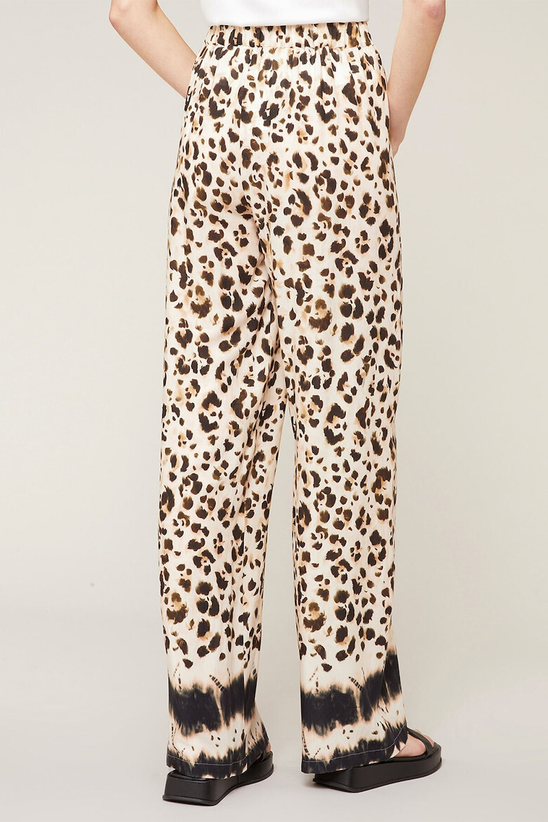 Motivi Pantaloni cu animal print si croiala ampla - Pled.ro