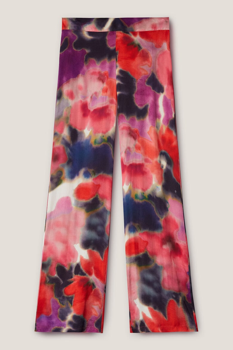 Motivi Pantaloni de satin cu croiala ampla si model tie-dye - Pled.ro