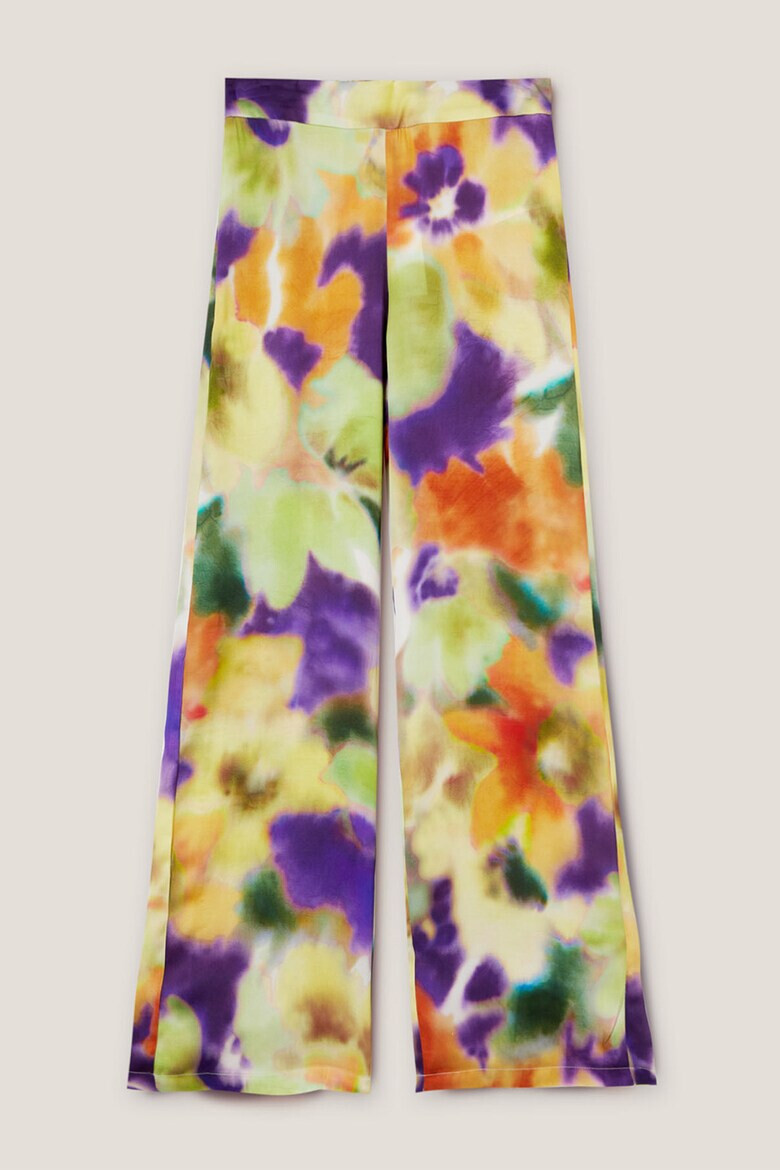 Motivi Pantaloni de satin cu croiala ampla si model tie-dye - Pled.ro