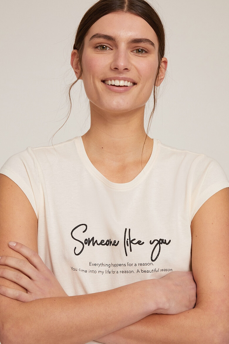 Motivi Tricou de bumbac cu imprimeu text - Pled.ro