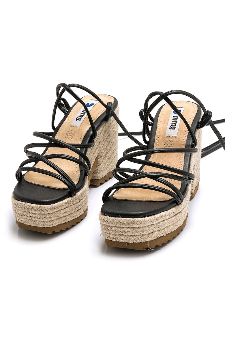 MTNG Sandale demi- wedge tip espadrile - Pled.ro