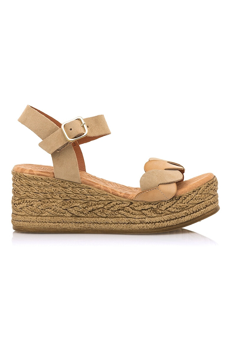 MTNG Sandale tip espadrile de piele intoarsa - Pled.ro