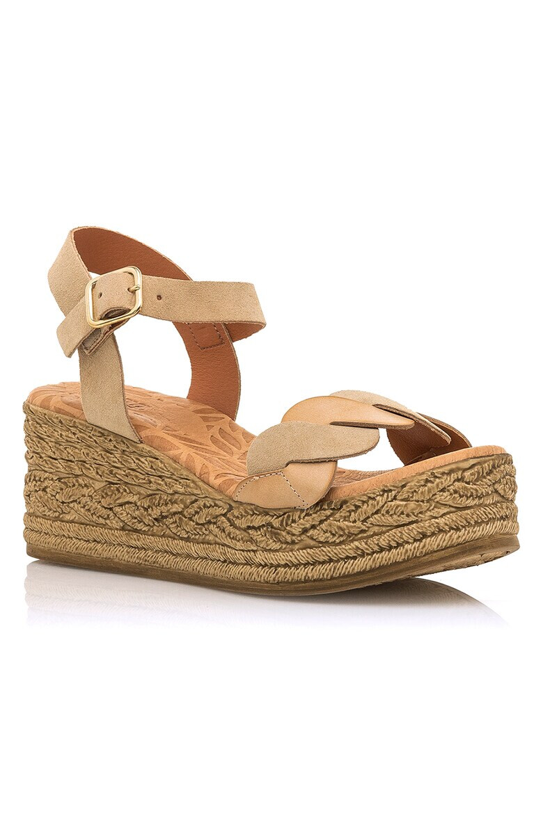 MTNG Sandale tip espadrile de piele intoarsa - Pled.ro