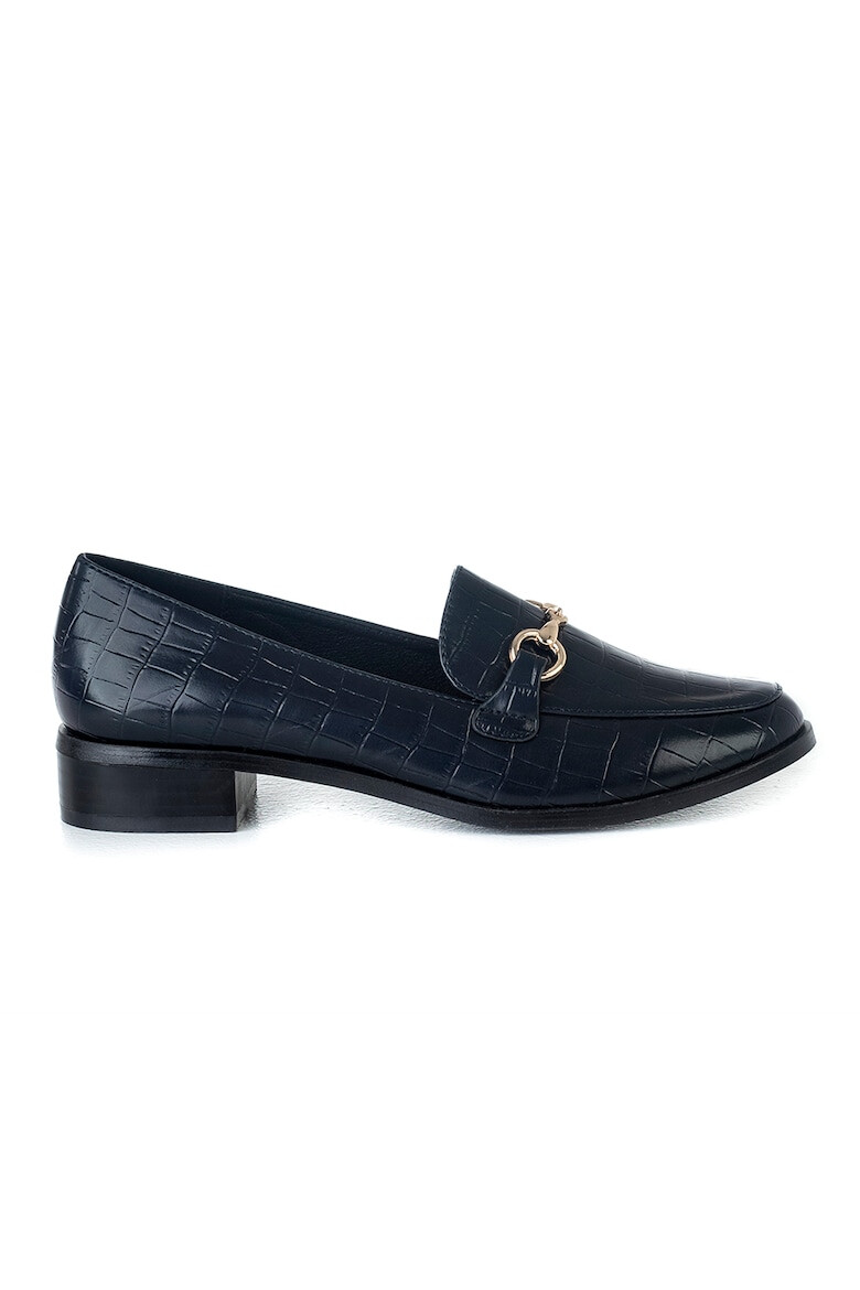 MUSK Pantofi loafer de piele cu model piele de reptila - Pled.ro