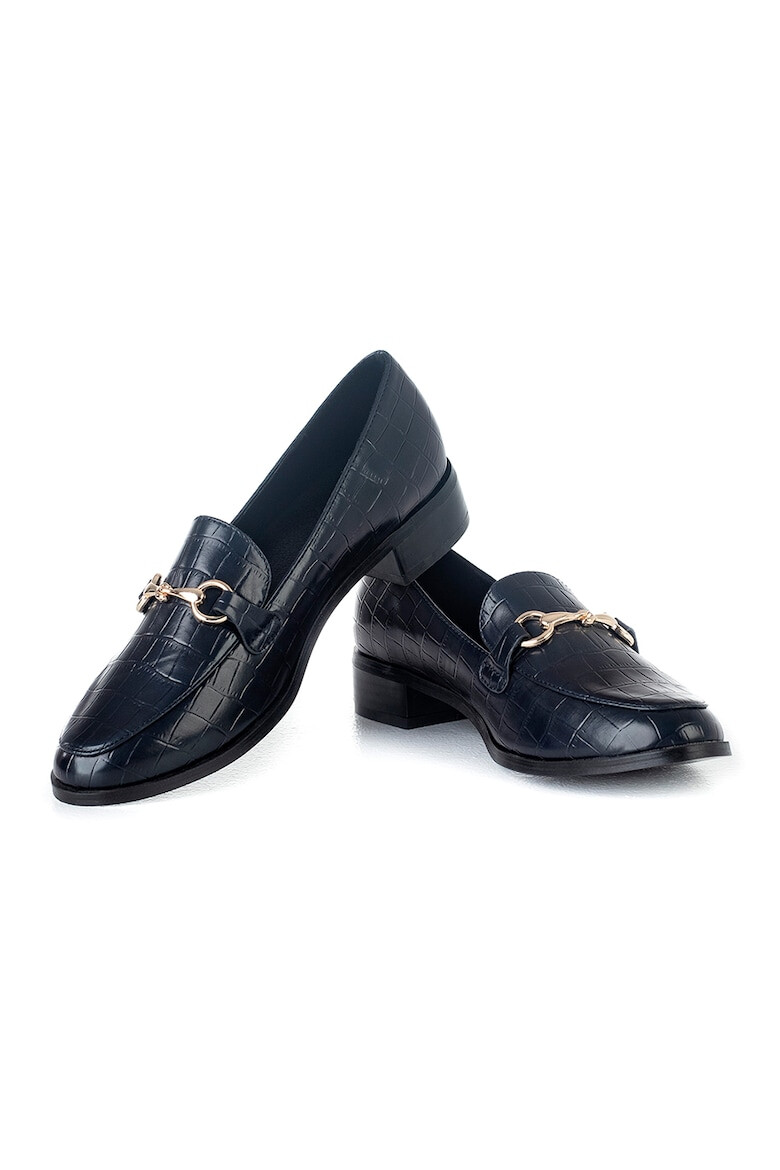 MUSK Pantofi loafer de piele cu model piele de reptila - Pled.ro