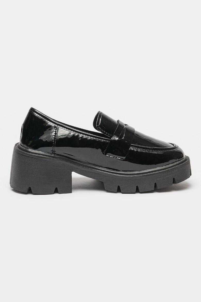 MUSK Pantofi loafer masivi cu aspect lacuit - Pled.ro