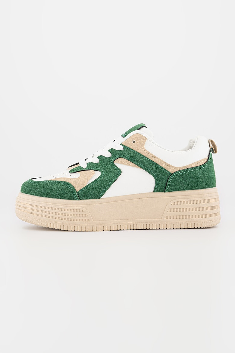 MUSK Pantofi sport flatform cu model colorblock - Pled.ro