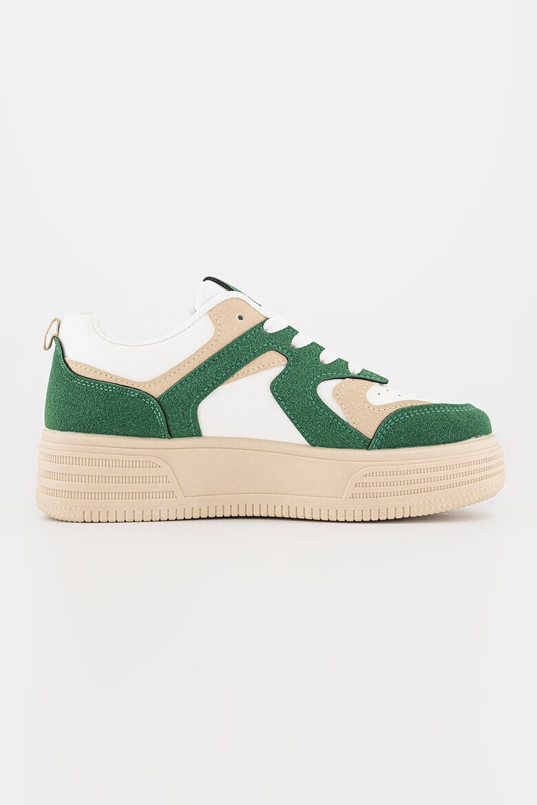 MUSK Pantofi sport flatform cu model colorblock - Pled.ro