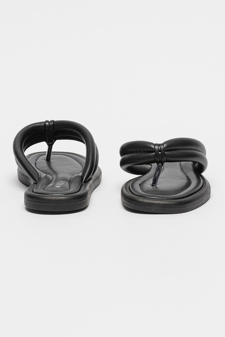 MUSK Papuci flip-flop de piele ecologica - Pled.ro