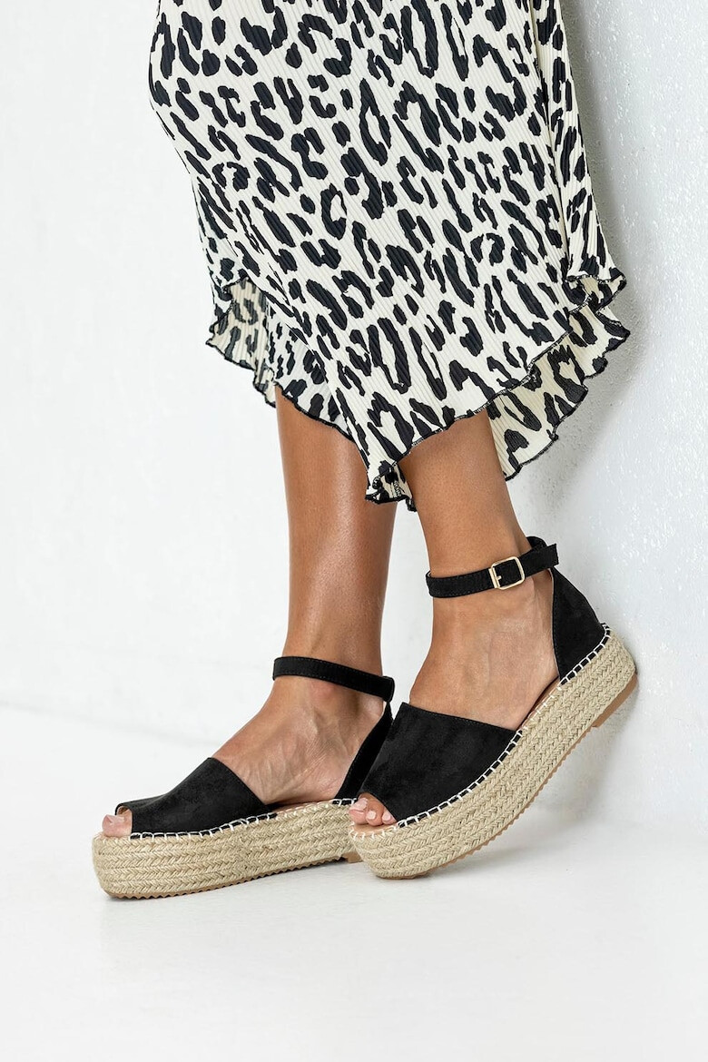 MUSK Sandale-espadrile cu talpa flatform - Pled.ro