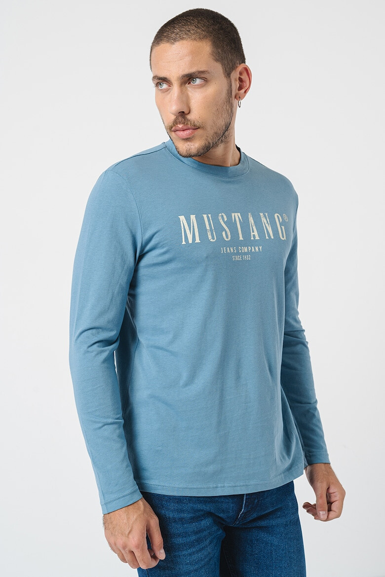 Mustang Bluza de bumbac cu imprimeu logo - Pled.ro